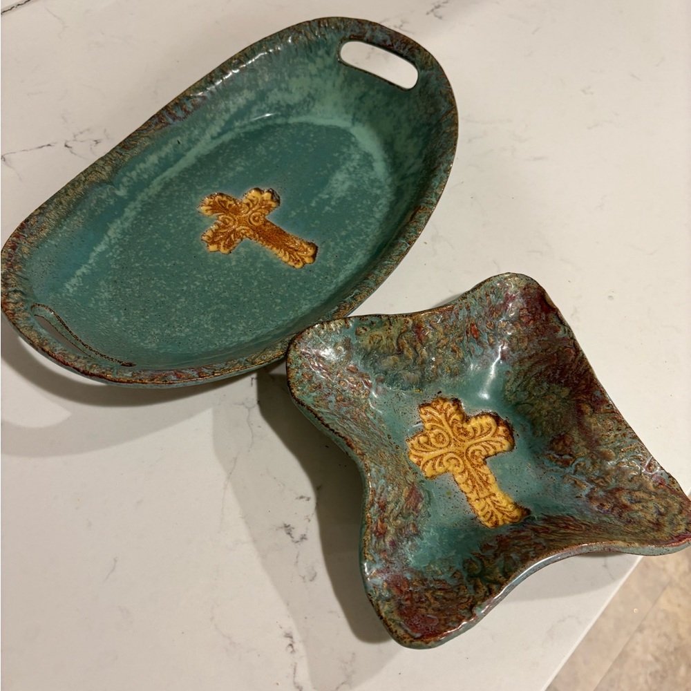 Elegant 6 piece homemade pottery set